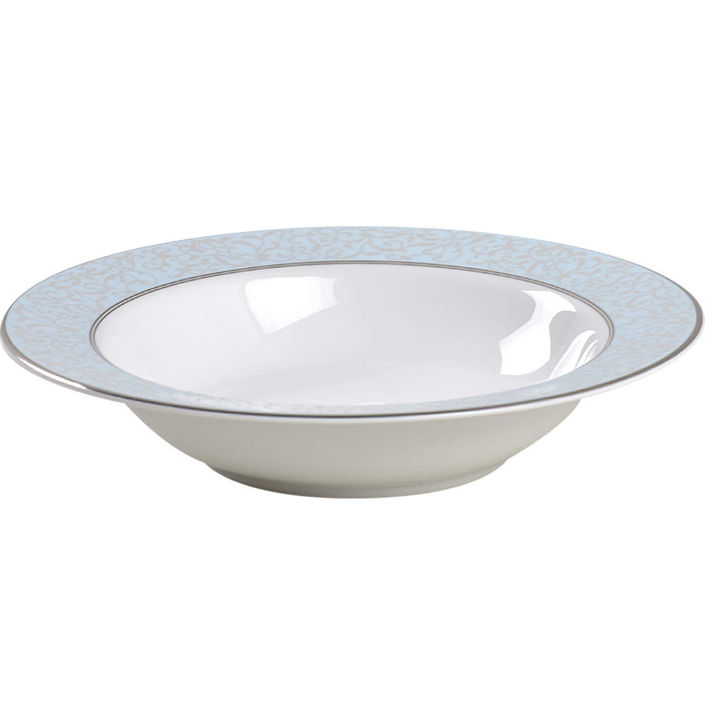 Parchment Blue Rim Fruit/Dessert (Sauce) Bowl by Mikasa-1