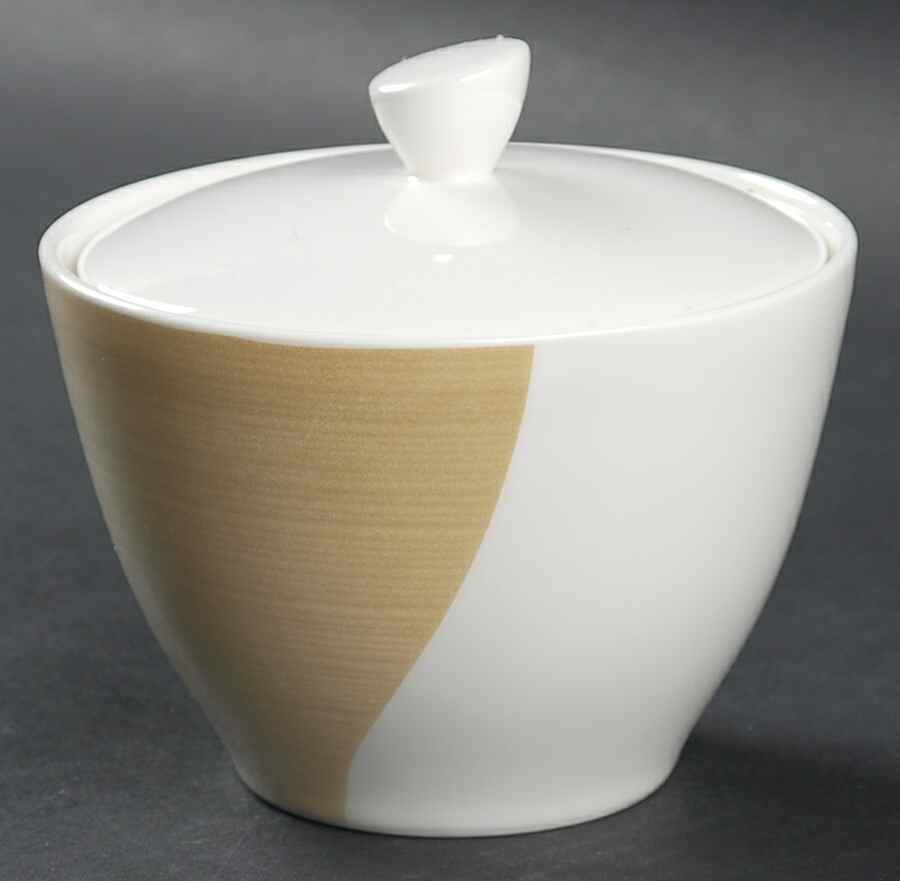 Esprit Gold Sugar Bowl & Lid by Mikasa-1