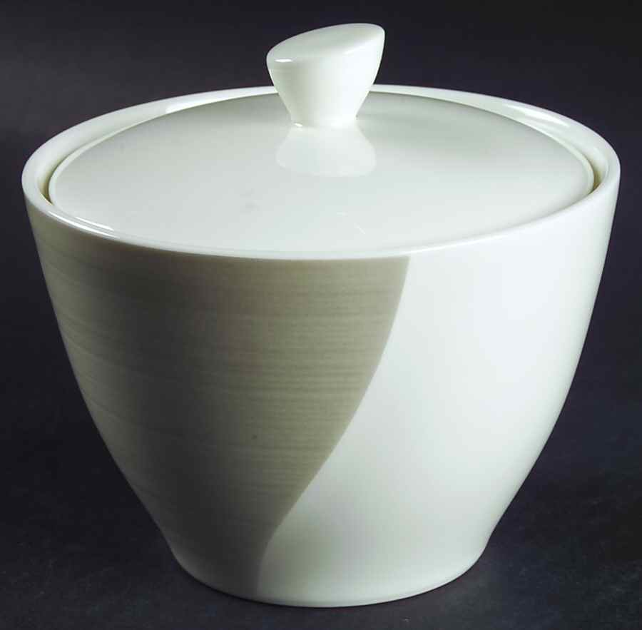 Esprit Silver Sugar Bowl & Lid by Mikasa-1