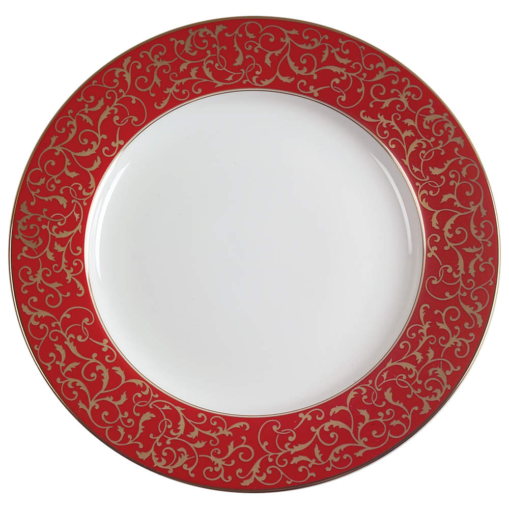 Parchment Red Dinner Plate by Mikasa-1