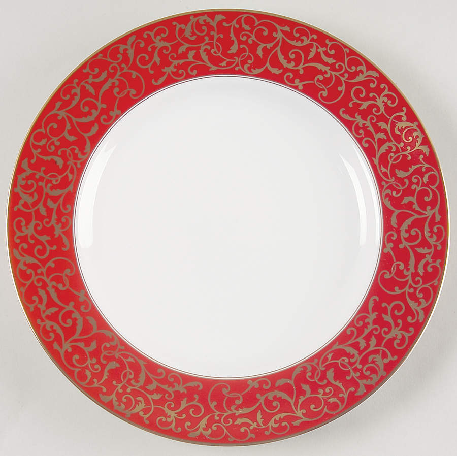 Parchment Red Salad Plate by Mikasa-1