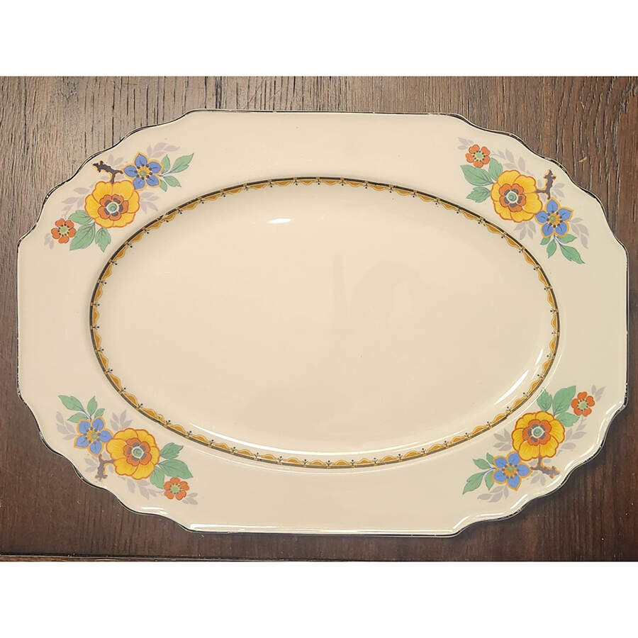 Stafford 14" Oval Serving Platter by Myott Staffordshire-1