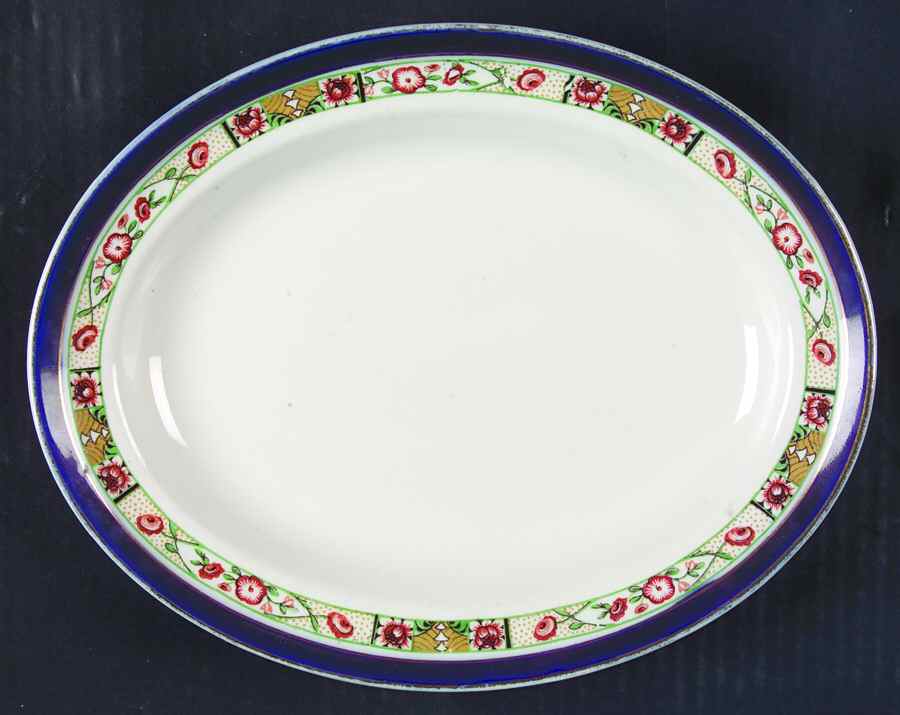 MEA200 10" Oval Serving Platter by Alfred Meakin-1
