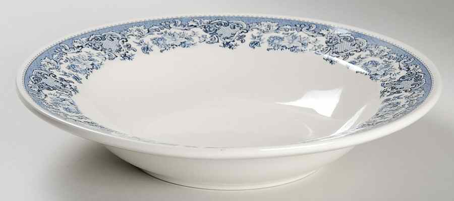 Blue Transfer 10" Round Vegetable Bowl by Martha Stewart-1