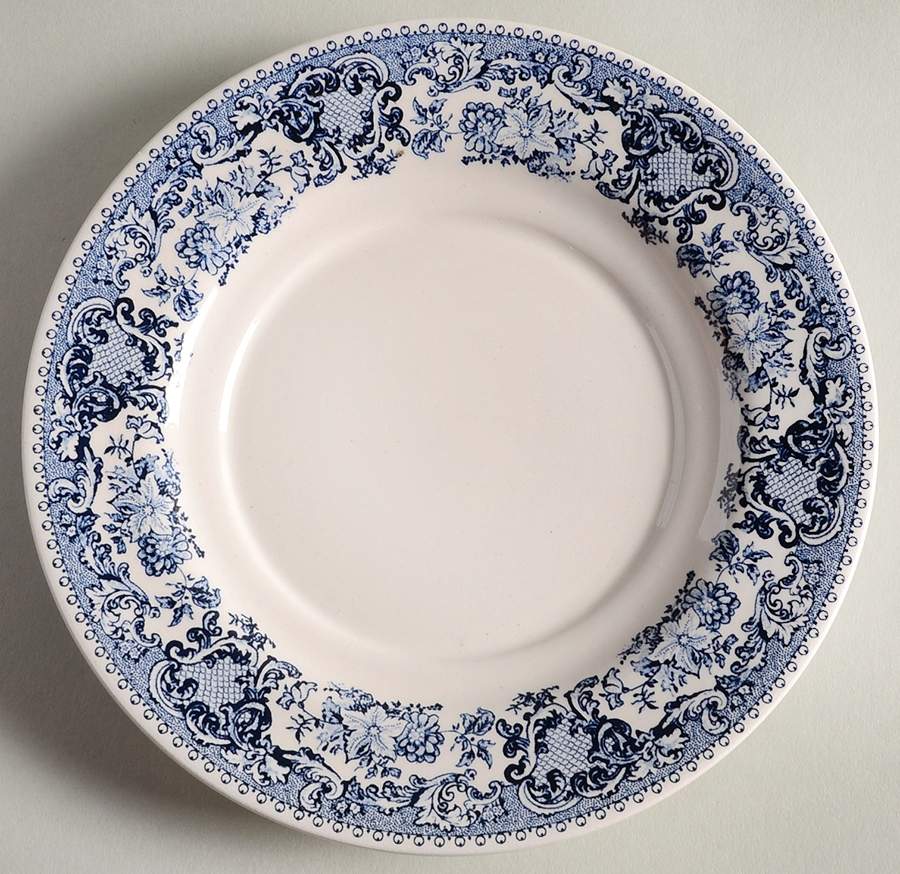 Blue Transfer Bread & Butter Plate by Martha Stewart-1