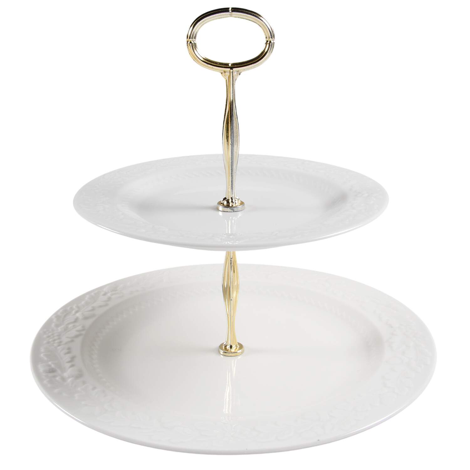 Acorn 6 5/8"-10"  2 Tiered Serving Tray (Dp, Sp) HC by Martha Stewart-1