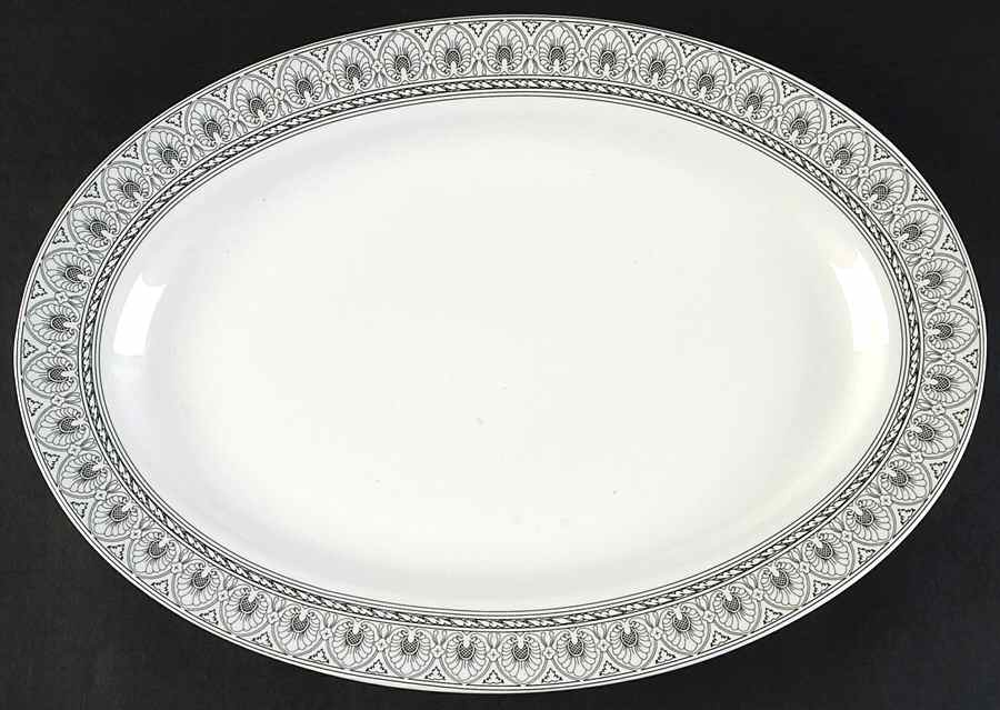 Greek Vase 14" Oval Serving Platter by Martha Stewart-1