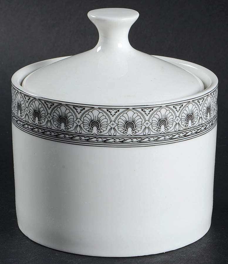 Greek Vase Sugar Bowl & Lid by Martha Stewart-1