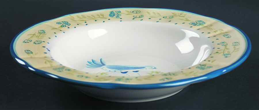 Rooster Large Rim Soup Bowl by Martha Stewart-1