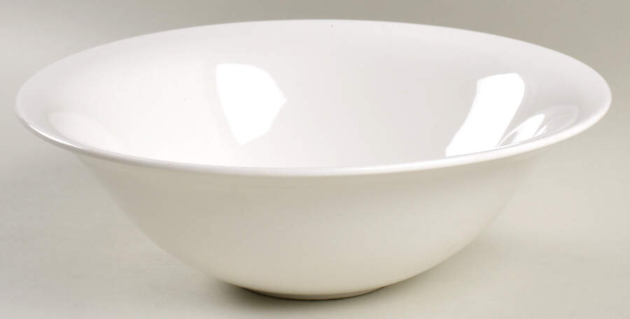 Classic White 10" Round Serving Bowl by Martha Stewart-1