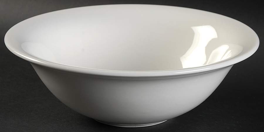 Classic White 8" Round Serving Bowl by Martha Stewart-1