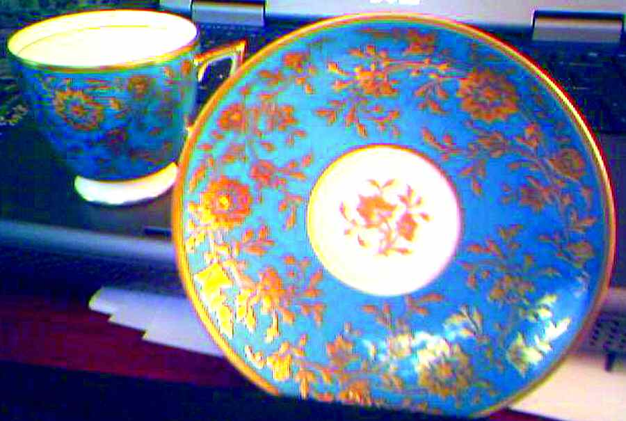 H5120 Footed Cup & Saucer Set by Minton-1