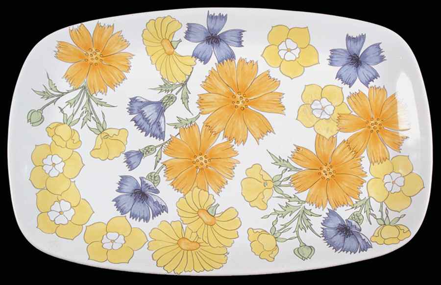 Field Blossoms 13" Rectangular Serving Platter by Mikasa-1