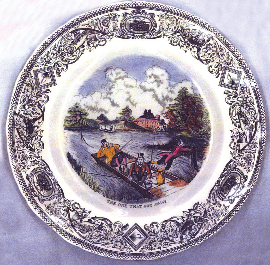 Mason's Angling Series Dinner Plate by Mason's-1
