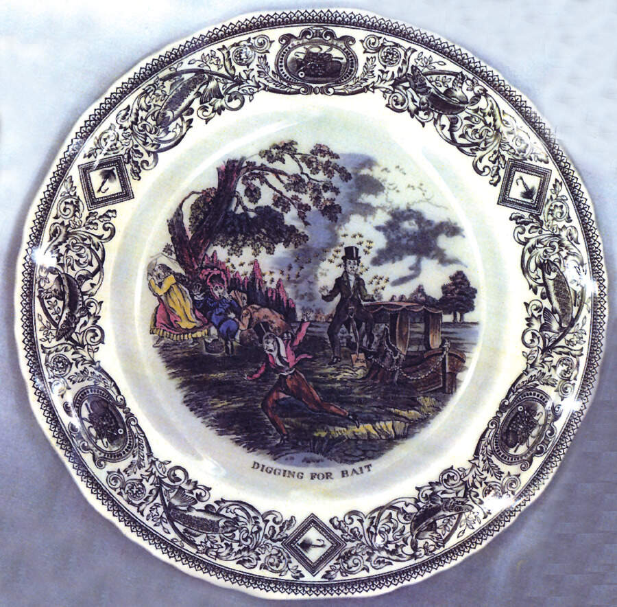 Mason's Angling Series Dinner Plate by Mason's-1