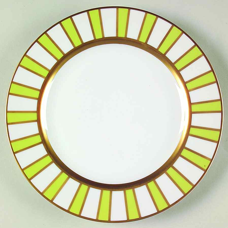 Adriatico Lime Green Luncheon/Salad Plate by Marc Blackwell-1