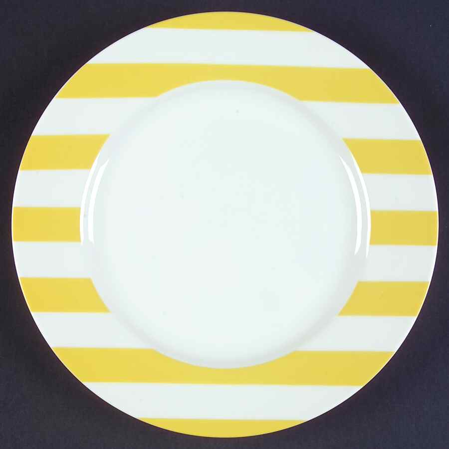 Awnings Stripe Lemon Luncheon/Salad Plate by Marc Blackwell-1