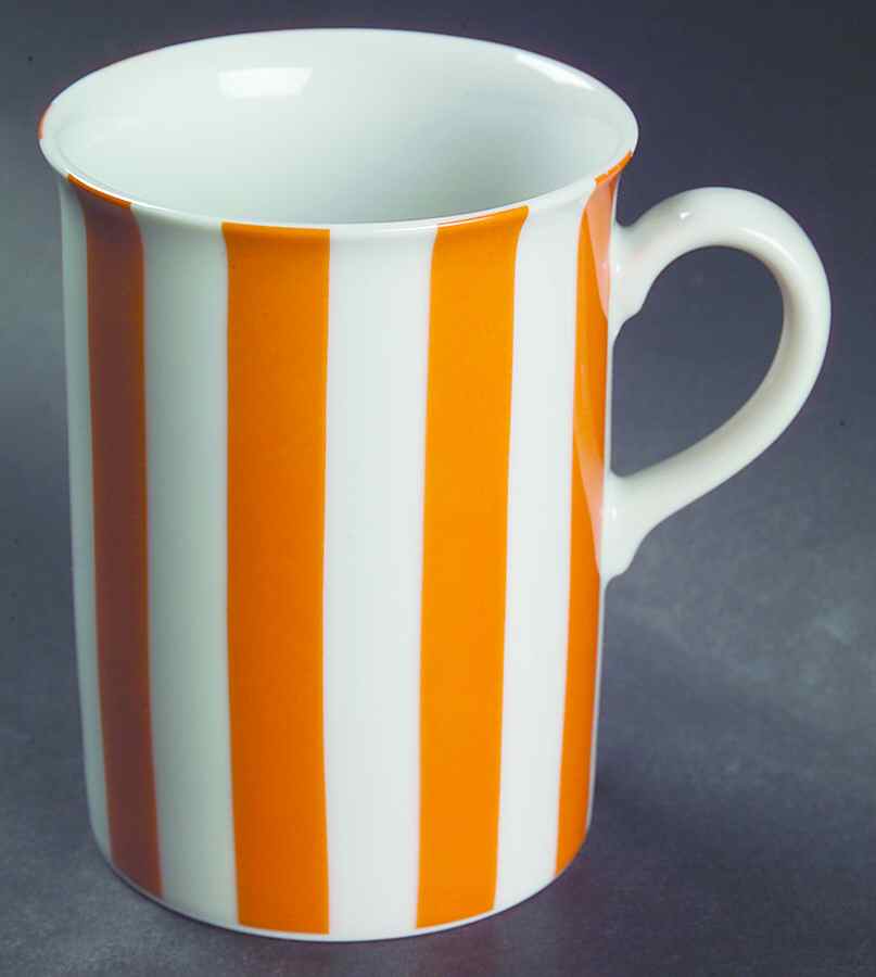 Awnings Stripe Melon Mug by Marc Blackwell-1