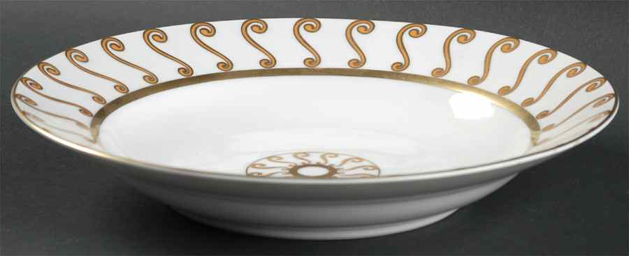 Something About Morocco Gold Large Rim Soup Bowl by Marc Blackwell-1