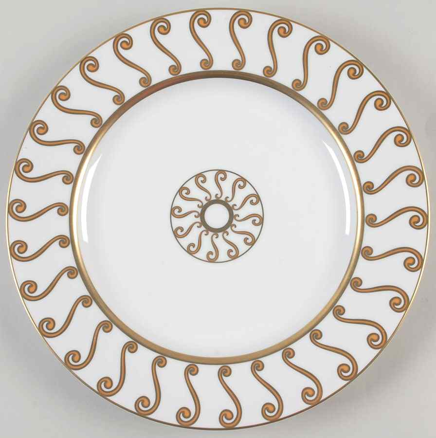 Something About Morocco Gold Service Plate (Charger) by Marc Blackwell-1
