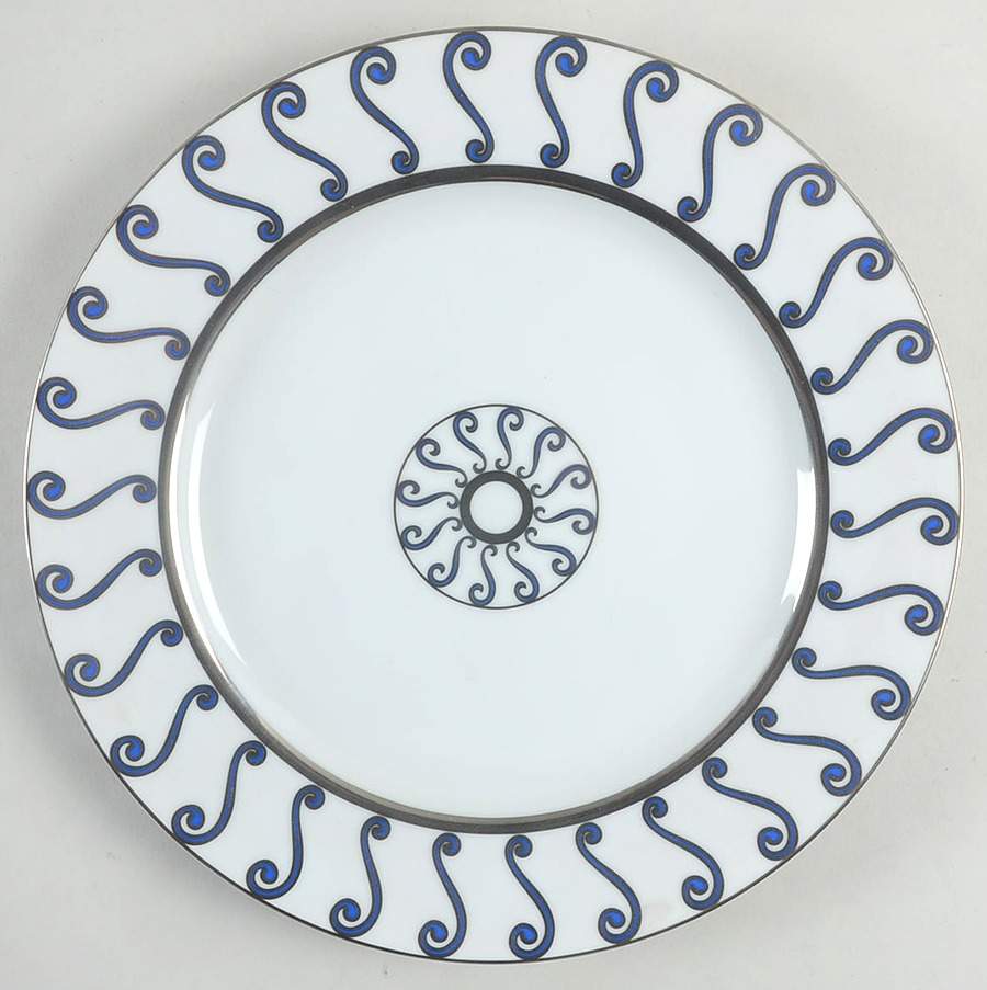 Something About Morocco Platinum Dinner Plate by Marc Blackwell-1