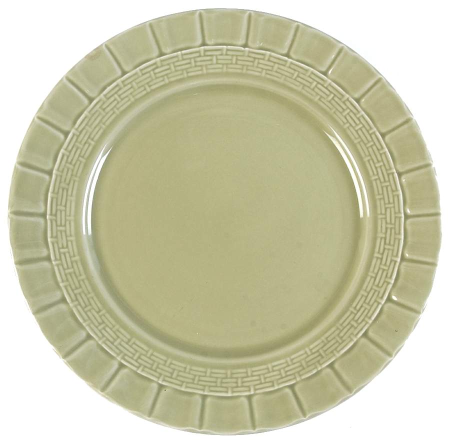 Basketweave Green Salad Plate by Martha Stewart-1
