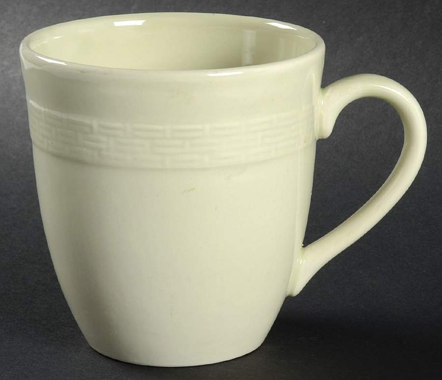 Basketweave Green Mug by Martha Stewart-1