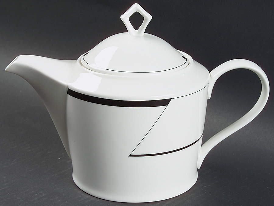 Angles (Mikasa Backstamp) Teapot & Lid by Mikasa-1