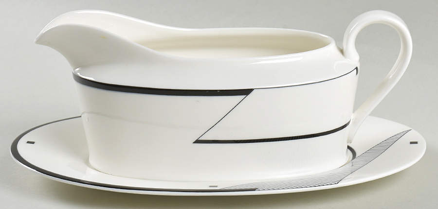 Angles (Mikasa Backstamp) Gravy Boat & Underplate by Mikasa-1