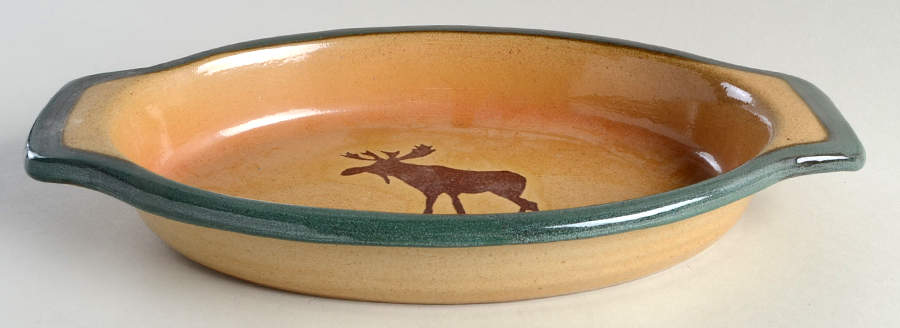 Moose 13" Oval Baker by Monroe Salt Works-1
