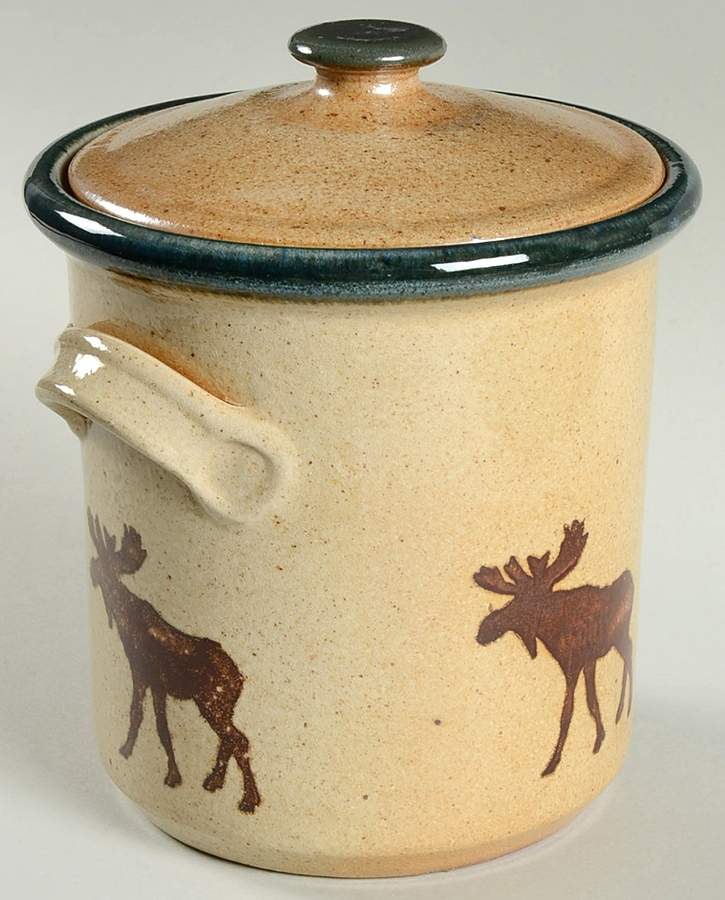 Moose Medium Canister & Lid by Monroe Salt Works-1