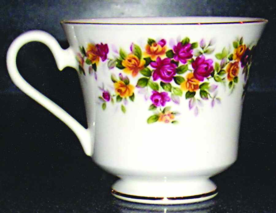 Cottage Roses Footed Cup by Marlborough-1