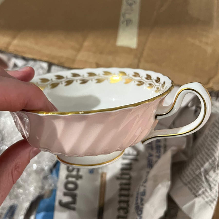 Cheviot Salmon Footed Cup by Minton-1