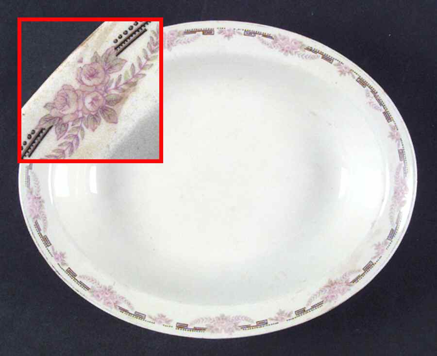 Overland 8" Oval Vegetable Bowl by Alfred Meakin-1