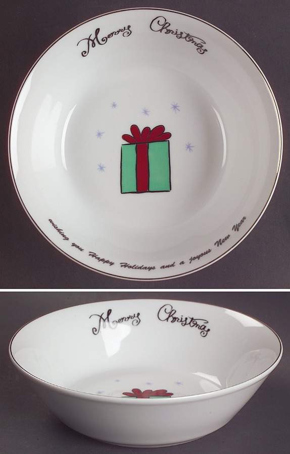Merry Christmas Soup/Cereal Bowl by Merry Brite (China)-1