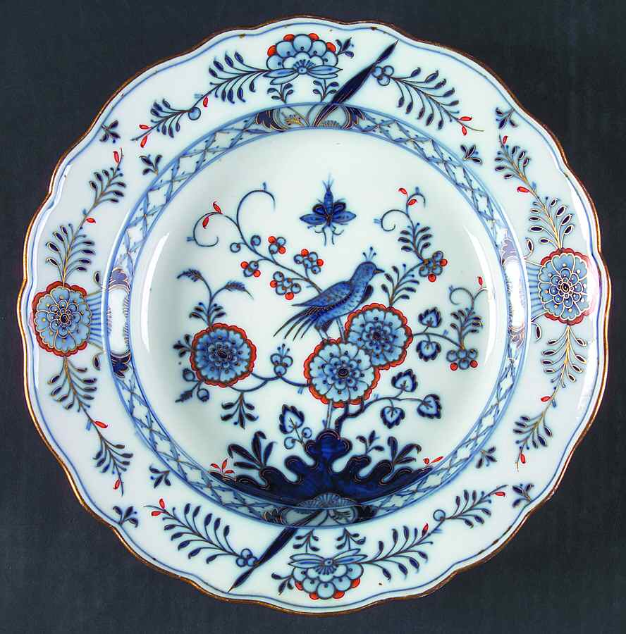 MSS117 Rim Soup Bowl by Meissen (Germany)-1