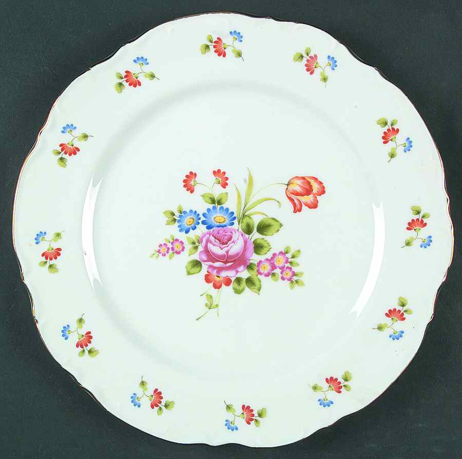 Bouquet Dinner Plate by Seymour Mann-1