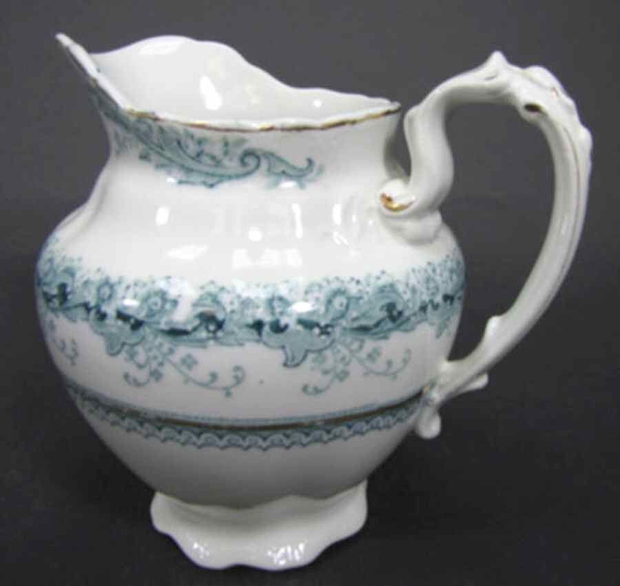 Chaplet Blue Green (Scalloped) Creamer by J & G Meakin-1