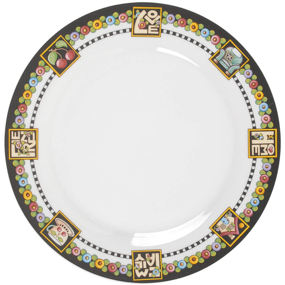 Love, Home, Family, Friends Dinner Plate by Mary Engelbreit-1
