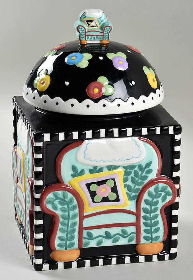 Love, Home, Family, Friends Medium Canister & Lid by Mary Engelbreit-1
