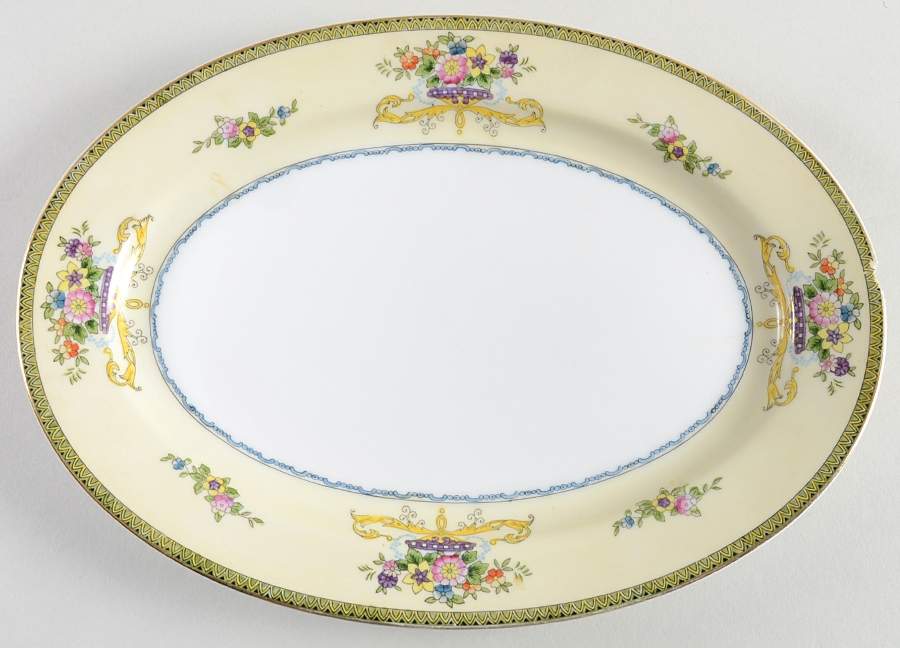 Adams 11" Oval Serving Platter by Meito-1