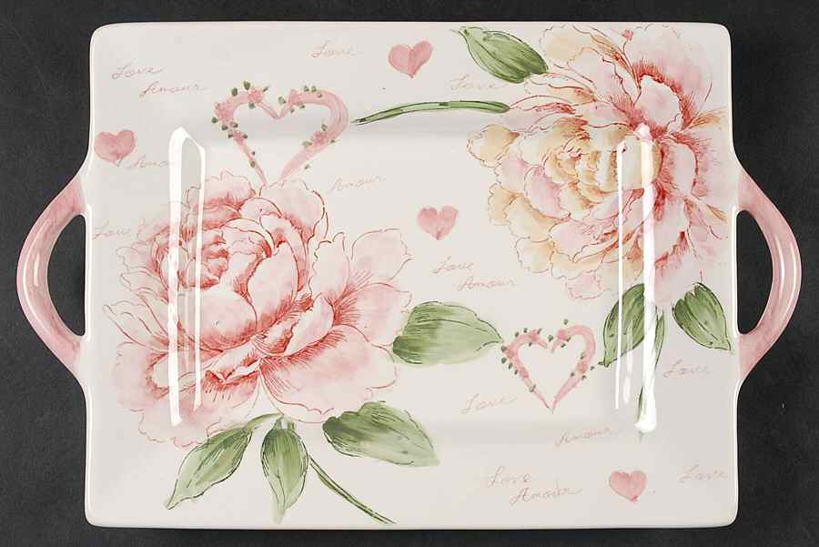 Amour 15" Rectangular Serving Platter by Maxcera Corp-1