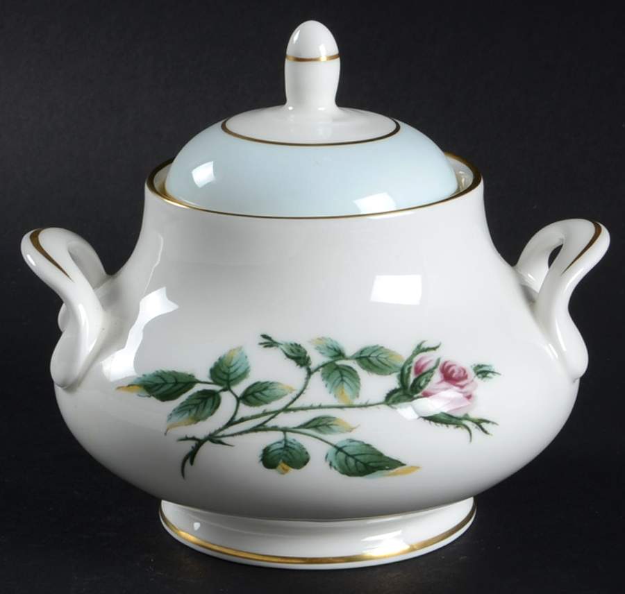 English Rose Sugar Bowl & Lid by Minton-1