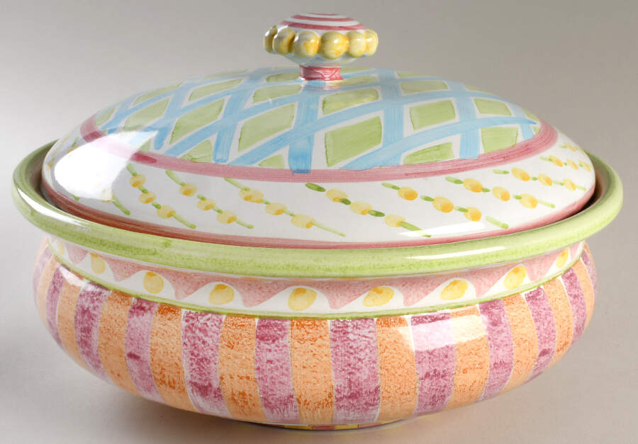 Wallcourt Round Covered Vegetable by MacKenzie-Childs-1