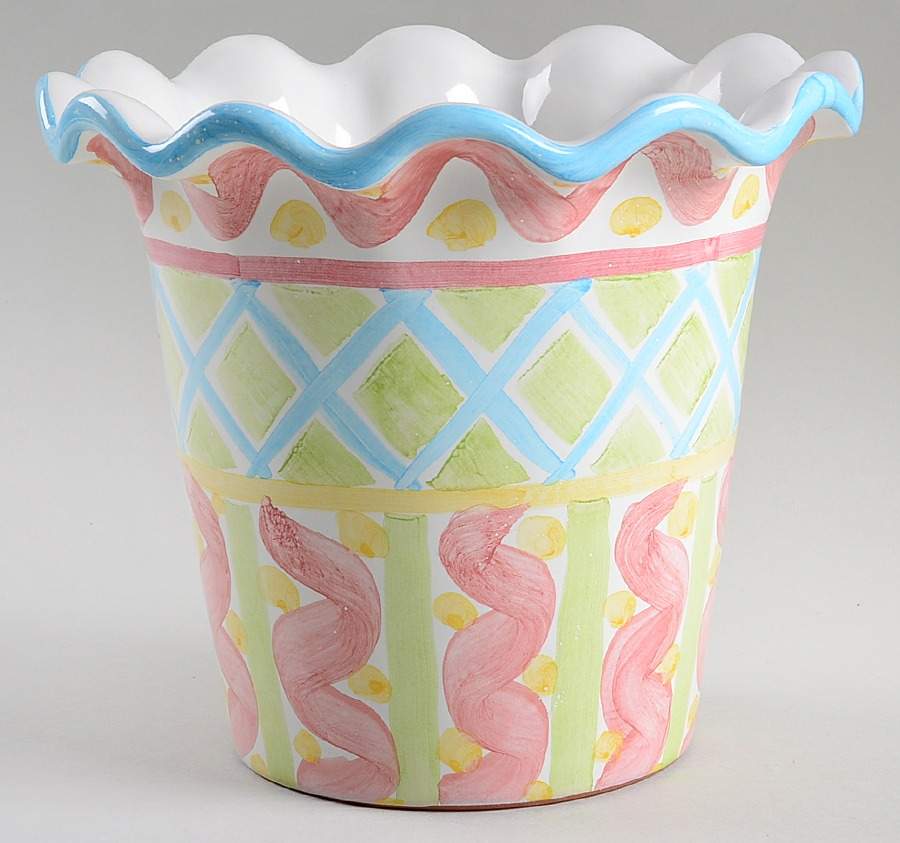 Wallcourt 6" Flower Pot by MacKenzie-Childs-1