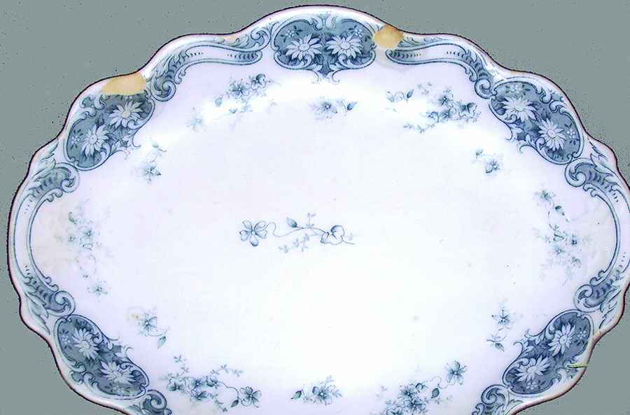 Harvard 12" Oval Serving Platter by Charles Meakin-1
