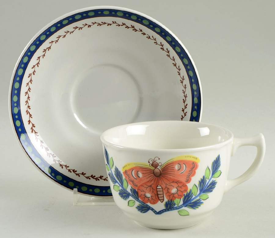 MAS Flat Cup & Saucer Set by Mason's-1