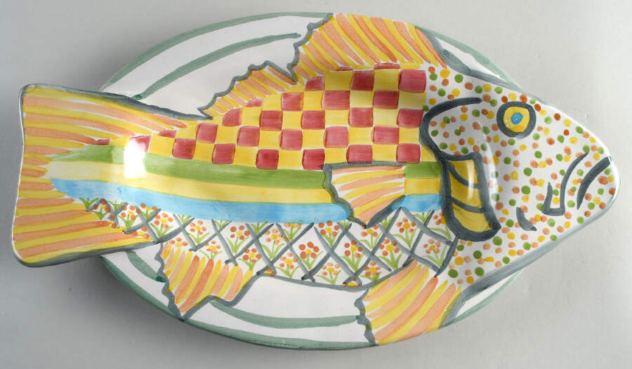 Fish Story Dinner Platter by MacKenzie-Childs-1