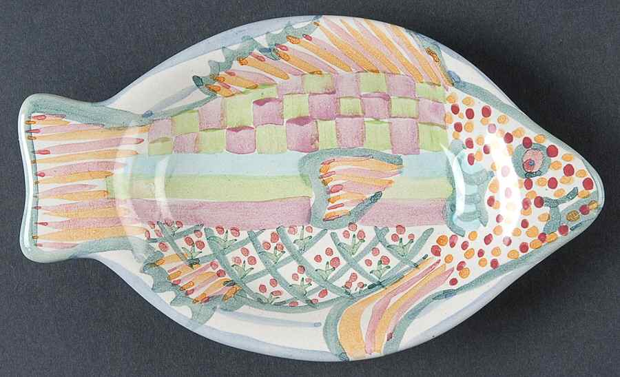 Fish Story Salad Plate by MacKenzie-Childs-1