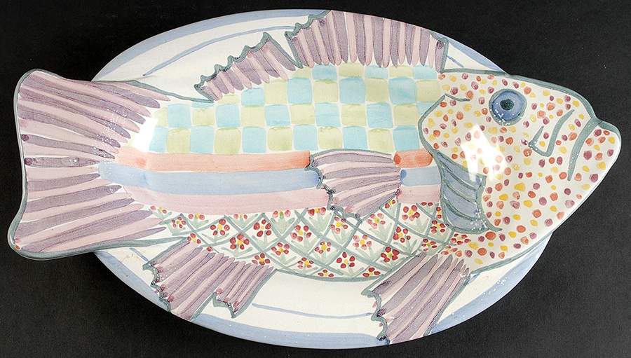 Fish Story Dinner Platter by MacKenzie-Childs-1